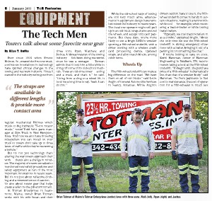 Totman's Towing Featured in Towing & Recovery Footnotes!