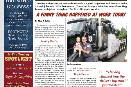 Totman's Towing AGAIN Featured in Towing & Recovery Footnotes!