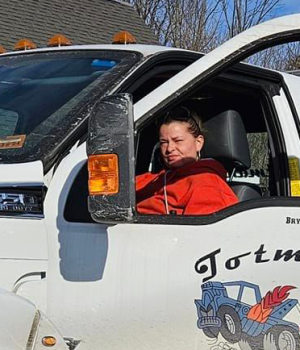 Alyssa Totman, Tow Truck Operator, Totman Enterprises Alyssa Totman, Tow Truck Operator, Totman Enterprises